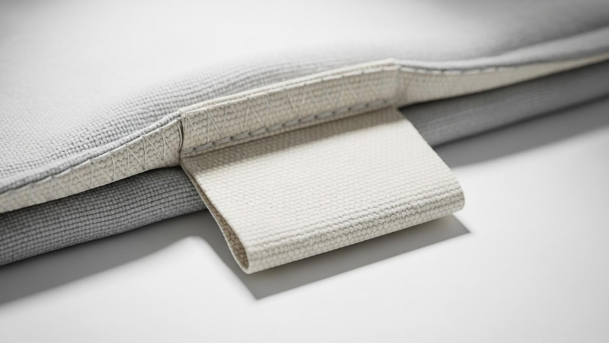 Embroidered sample on card
